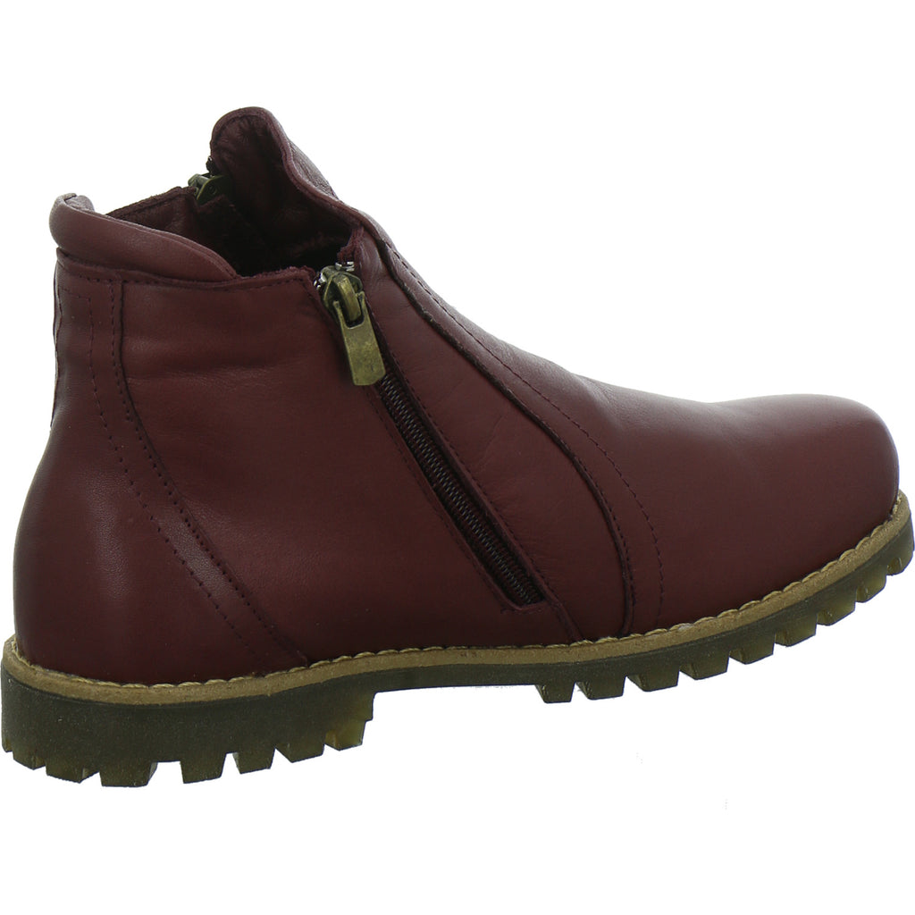 Andrea Conti Stiefel ungefüttert Bordeaux