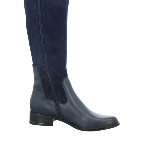 Caprice 211+3x209 Stiefel ungefüttert Dunkelblau - 360° Ansicht