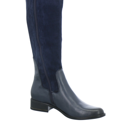 Caprice 211+3x209 Stiefel ungefüttert Dunkelblau - 360° Ansicht