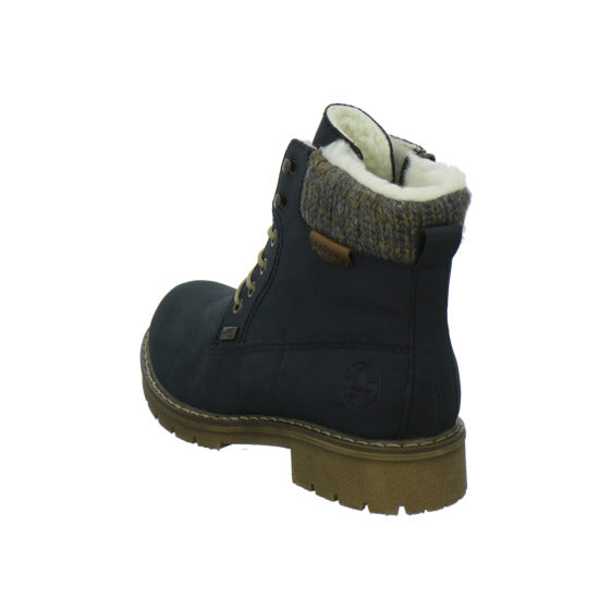 Rieker Winterstiefel warm gefüttert Dunkelblau - 360° Ansicht