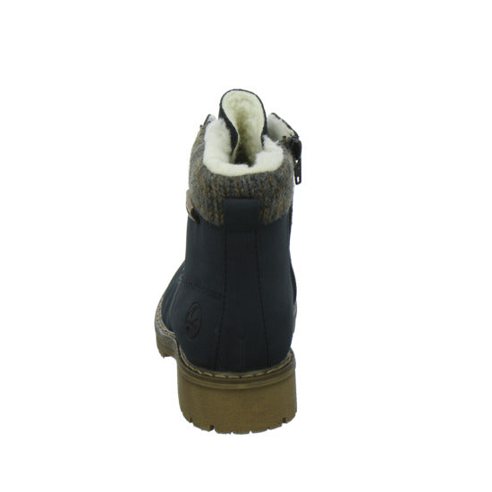 Rieker Winterstiefel warm gefüttert Dunkelblau - 360° Ansicht