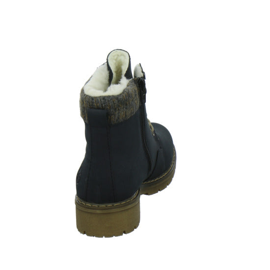 Rieker Winterstiefel warm gefüttert Dunkelblau - 360° Ansicht