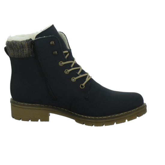 Rieker Winterstiefel warm gefüttert Dunkelblau - 360° Ansicht