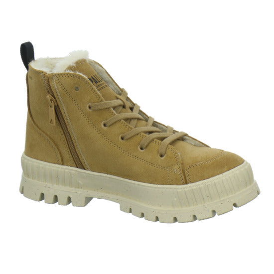 Palladium Pallashock Zip Warm Winterstiefel warm gefüttert Mittelbraun - 360° Ansicht