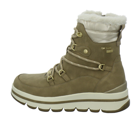 Tom Tailor Shoes Winterstiefel warm gefüttert Hellbraun - 360° Ansicht