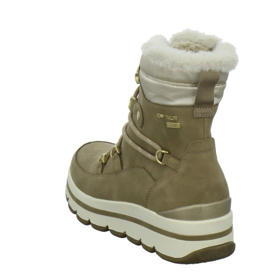 Tom Tailor Shoes Winterstiefel warm gefüttert Hellbraun - 360° Ansicht
