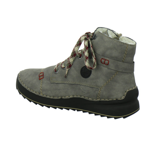 Rieker Winterstiefel warm gefüttert taupe - 360° Ansicht
