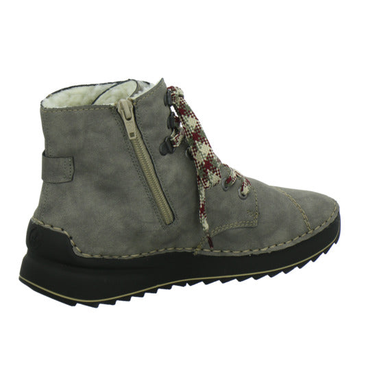 Rieker Winterstiefel warm gefüttert taupe - 360° Ansicht