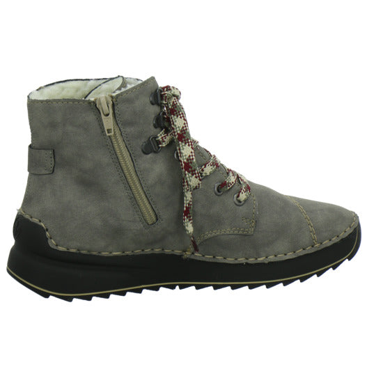 Rieker Winterstiefel warm gefüttert taupe - 360° Ansicht