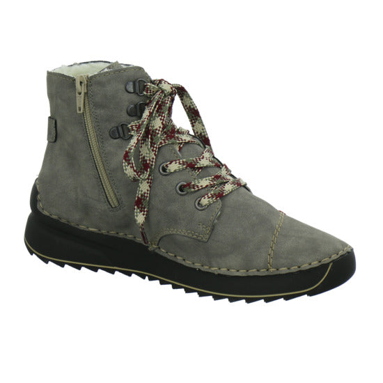 Rieker Winterstiefel warm gefüttert taupe - 360° Ansicht