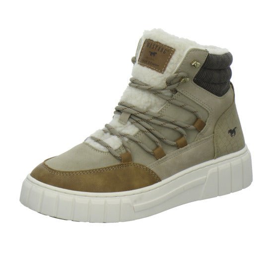 Mustang Winterstiefel warm gefüttert taupe - 360° Ansicht
