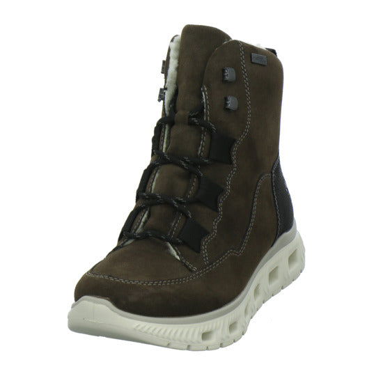 Rieker Winterstiefel warm gefüttert taupe - 360° Ansicht
