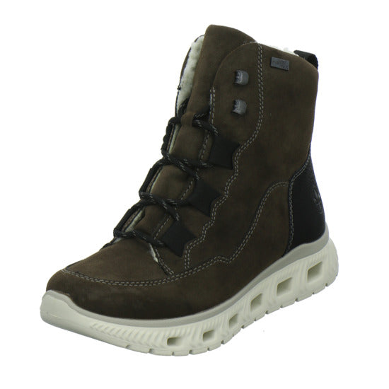Rieker Winterstiefel warm gefüttert taupe - 360° Ansicht