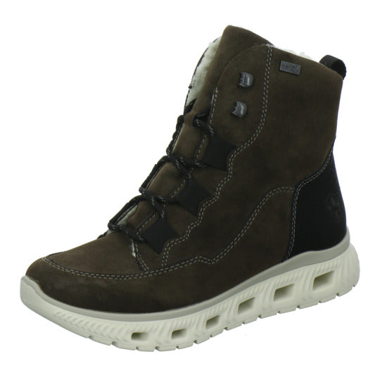 Rieker Winterstiefel warm gefüttert taupe - 360° Ansicht