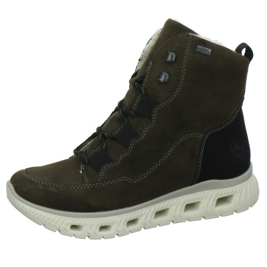 Rieker Winterstiefel warm gefüttert taupe - 360° Ansicht