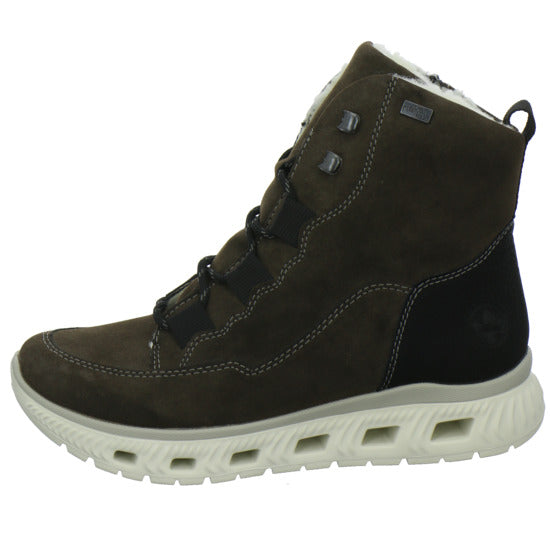Rieker Winterstiefel warm gefüttert taupe - 360° Ansicht