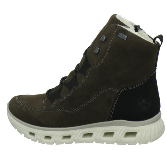 Rieker Winterstiefel warm gefüttert taupe - 360° Ansicht