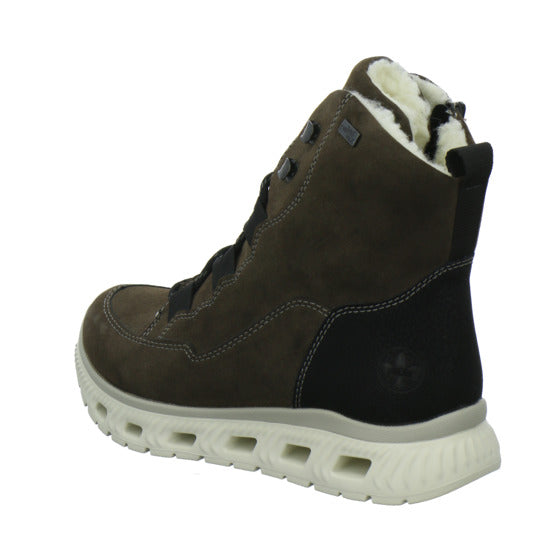 Rieker Winterstiefel warm gefüttert taupe - 360° Ansicht