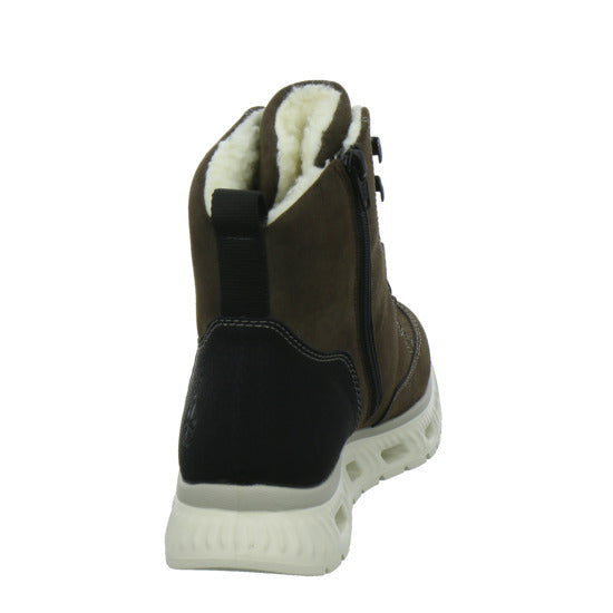 Rieker Winterstiefel warm gefüttert taupe - 360° Ansicht