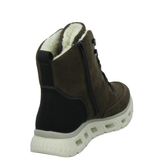 Rieker Winterstiefel warm gefüttert taupe - 360° Ansicht