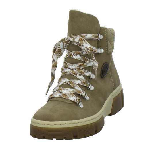 Rieker Winterstiefel warm gefüttert taupe - 360° Ansicht