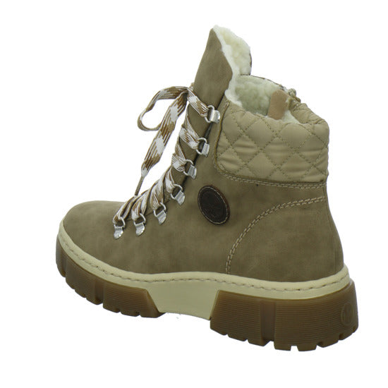 Rieker Winterstiefel warm gefüttert taupe - 360° Ansicht