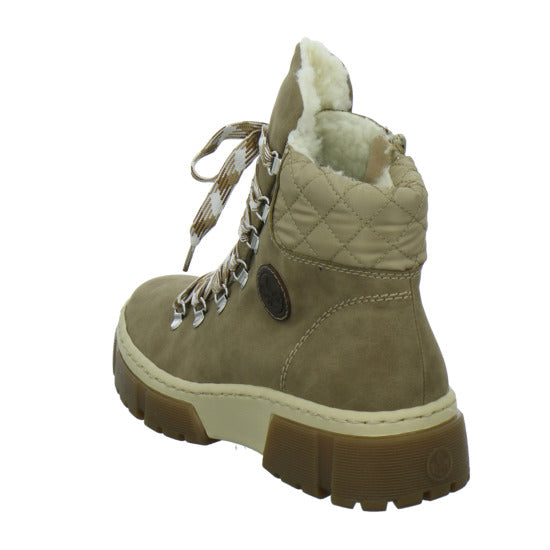 Rieker Winterstiefel warm gefüttert taupe - 360° Ansicht