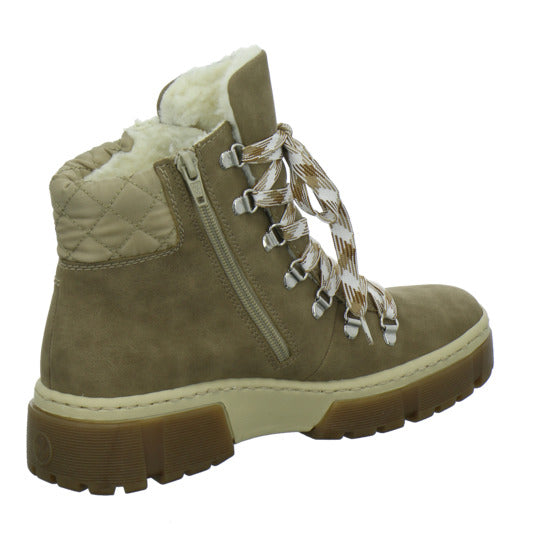 Rieker Winterstiefel warm gefüttert taupe - 360° Ansicht
