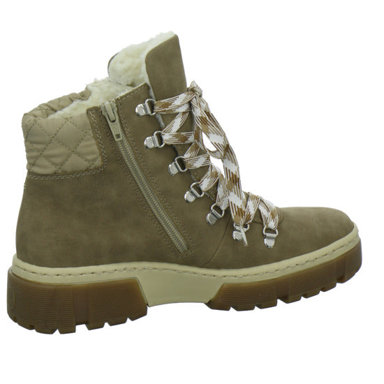 Rieker Winterstiefel warm gefüttert taupe - 360° Ansicht