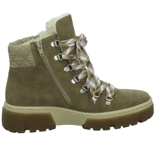 Rieker Winterstiefel warm gefüttert taupe - 360° Ansicht