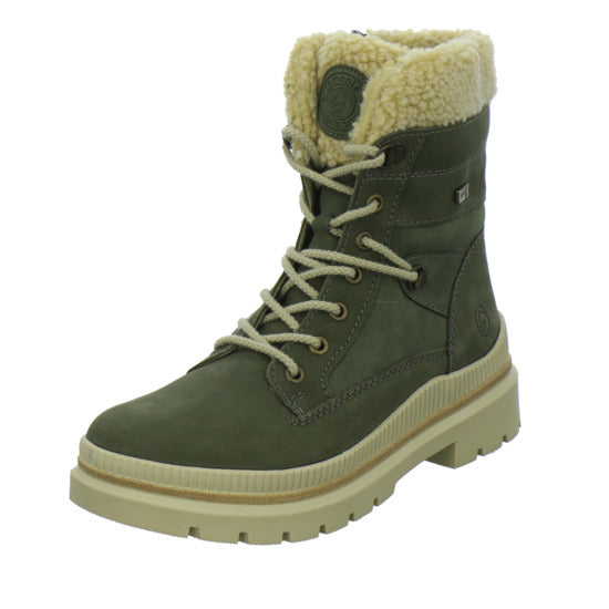 Remonte Winterstiefel warm gefüttert oliv - 360° Ansicht