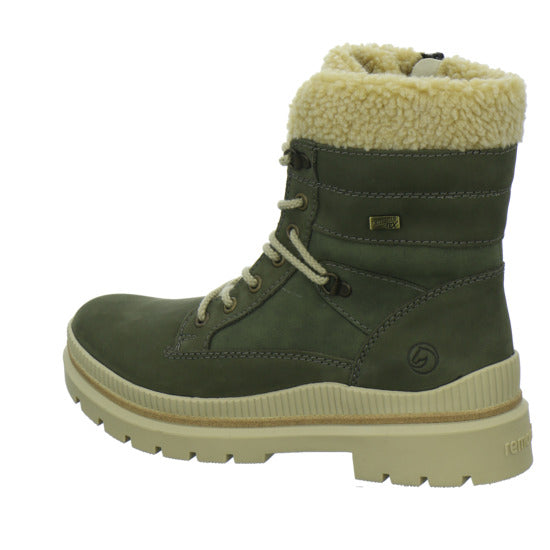 Remonte Winterstiefel warm gefüttert oliv - 360° Ansicht