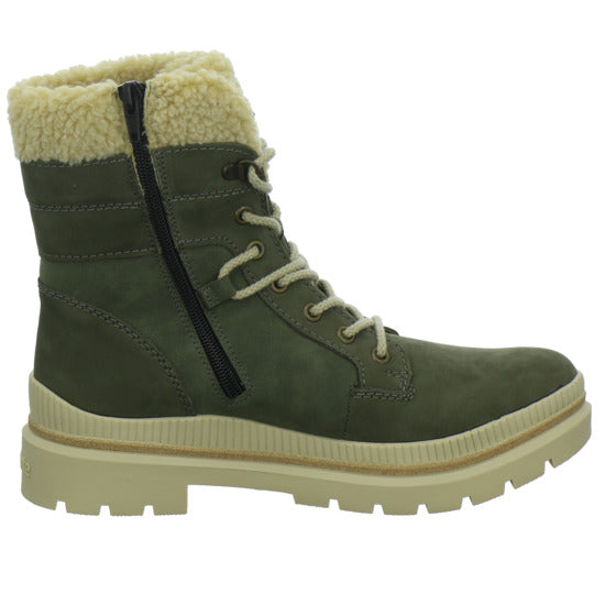 Remonte Winterstiefel warm gefüttert oliv - 360° Ansicht
