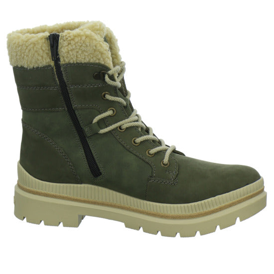 Remonte Winterstiefel warm gefüttert oliv - 360° Ansicht