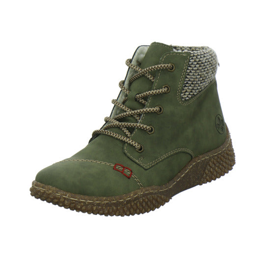 Rieker Winterstiefel warm gefüttert oliv - 360° Ansicht