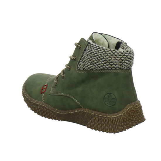 Rieker Winterstiefel warm gefüttert oliv - 360° Ansicht