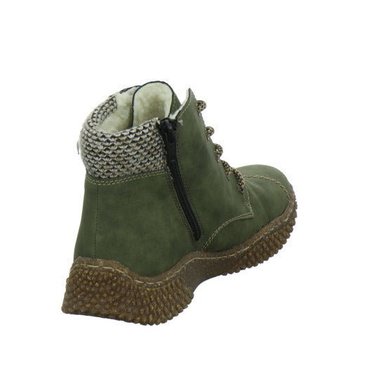 Rieker Winterstiefel warm gefüttert oliv - 360° Ansicht
