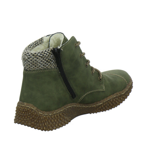 Rieker Winterstiefel warm gefüttert oliv - 360° Ansicht