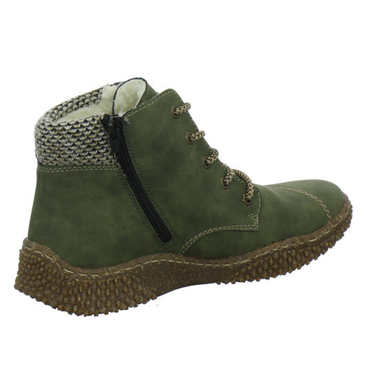 Rieker Winterstiefel warm gefüttert oliv - 360° Ansicht