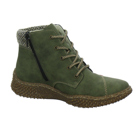 Rieker Winterstiefel warm gefüttert oliv - 360° Ansicht