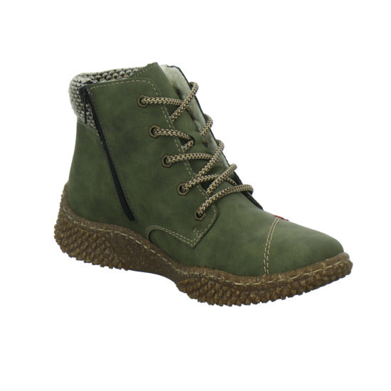 Rieker Winterstiefel warm gefüttert oliv - 360° Ansicht