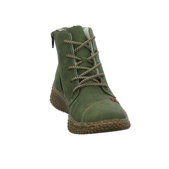Rieker Winterstiefel warm gefüttert oliv - 360° Ansicht