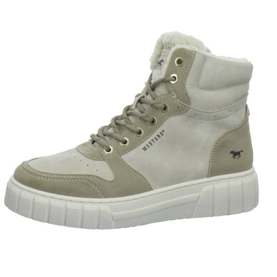 Mustang Winterstiefel warm gefüttert Beige - 360° Ansicht