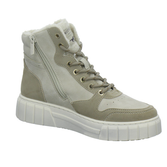 Mustang Winterstiefel warm gefüttert Beige - 360° Ansicht