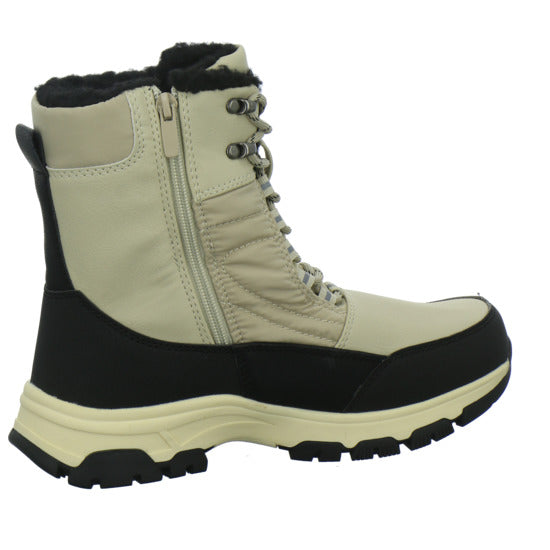 Josef Seibel Davos 52 Winterstiefel warm gefüttert Beige-kombi - 360° Ansicht
