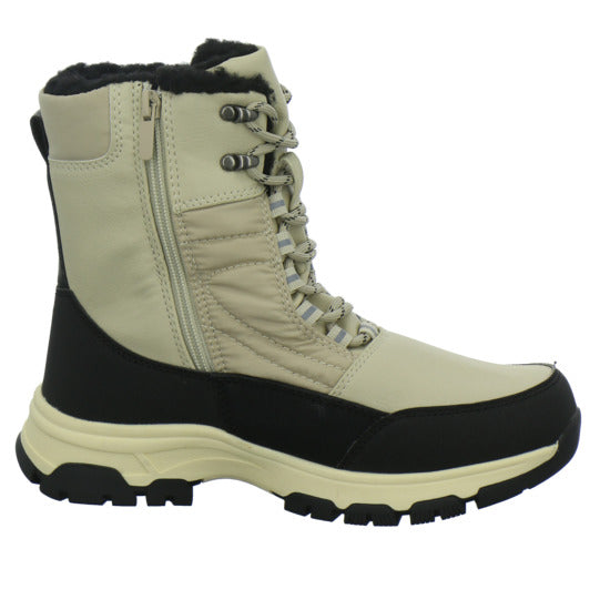 Josef Seibel Davos 52 Winterstiefel warm gefüttert Beige-kombi - 360° Ansicht