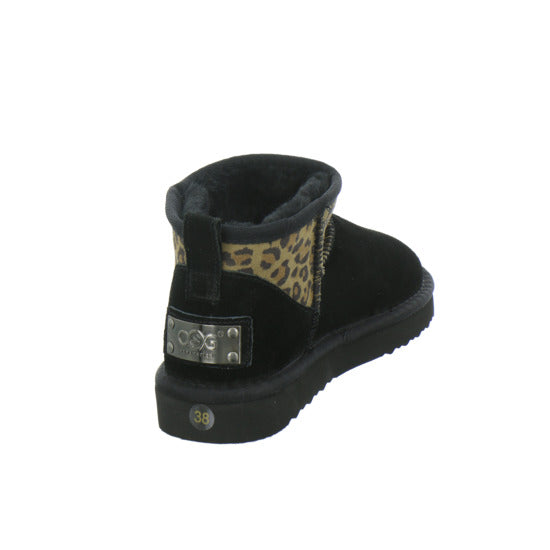 OOG Winterstiefel warm gefüttert Schwarz-kombi - 360° Ansicht