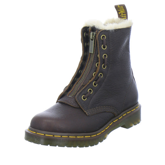Dr. Martens Winterstiefel Damen 1460 Zip WL Dunkelbraun