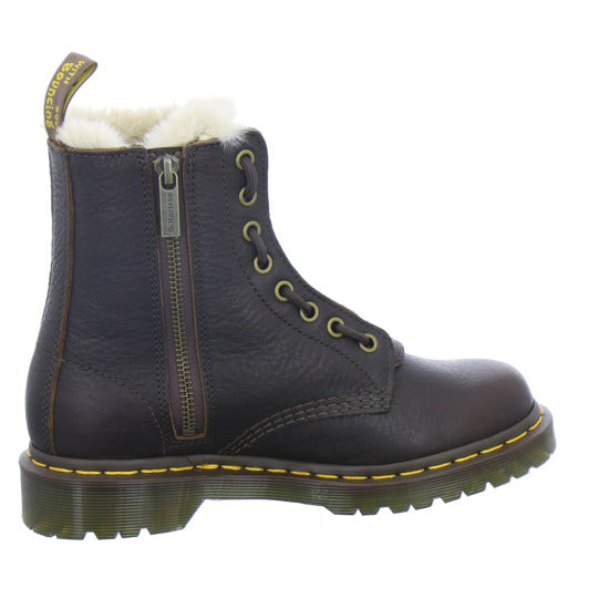 Dr. Martens Winterstiefel Damen 1460 Zip WL Dunkelbraun