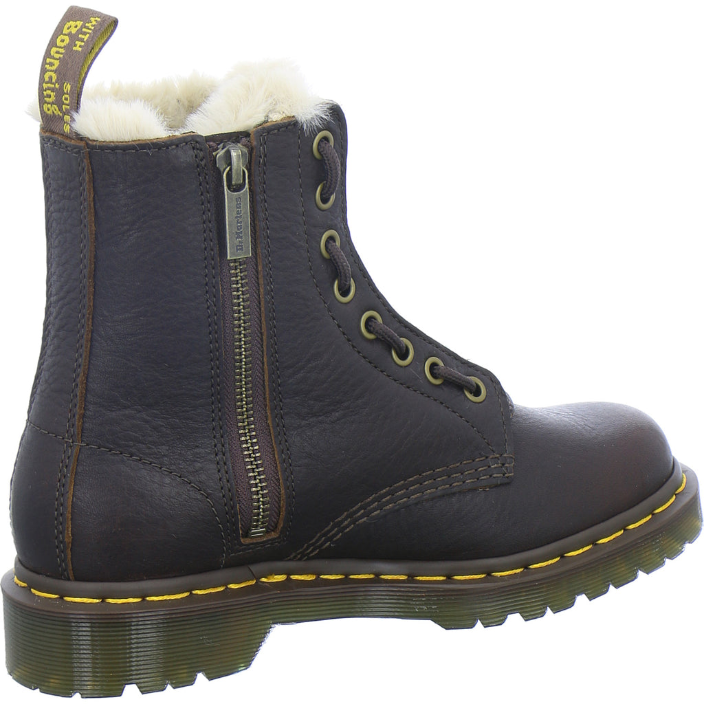 Dr. Martens Winterstiefel Damen 1460 Zip WL Dunkelbraun